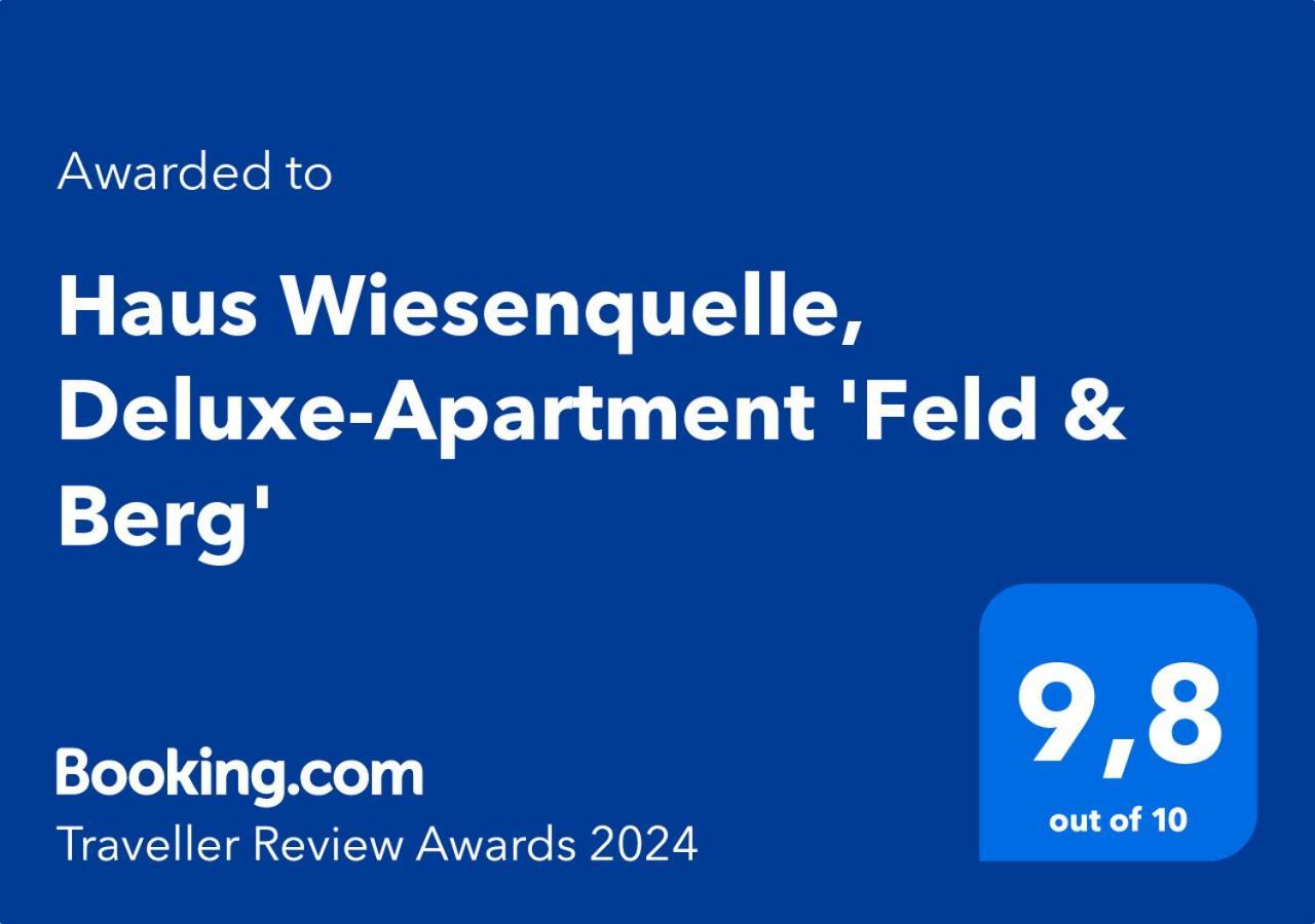 Haus Wiesenquelle, Deluxe-Apartment 'Feld & Berg' Feldberg  Exterior foto